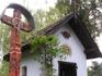 An outdoor prayer chapel found near the Cierny Balog train depot