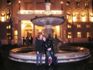 Mariellyn and me in front of the fountain in front of the Slovak Opera House after watching the wonderfully-staged ballet, entitled Giselle.